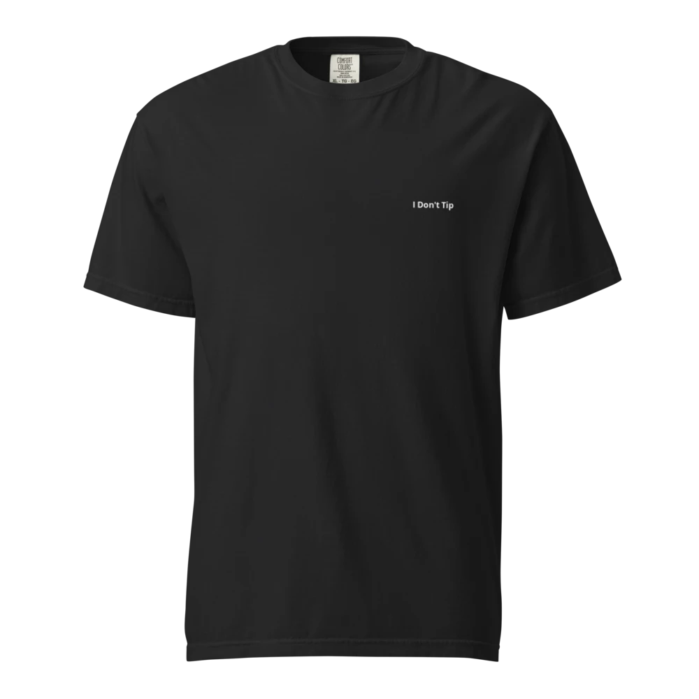 I Don't Tip - 1717 saved garment mockup